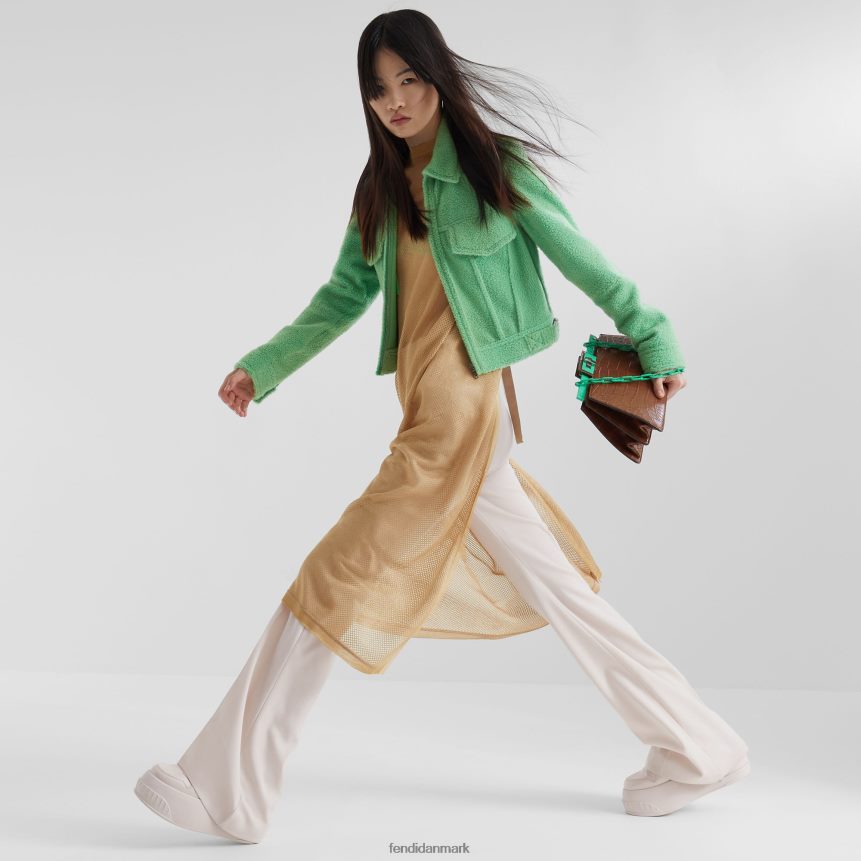 shearling jakke Kvinder Fendi beklædning grøn A44V2D1094