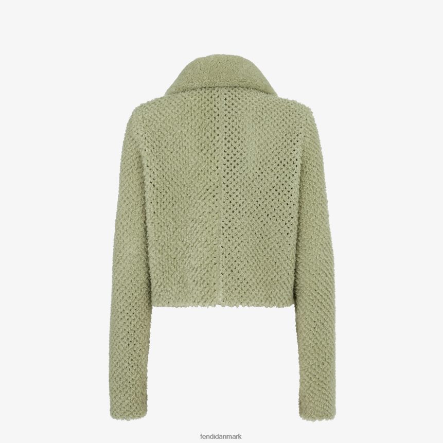 shearling jakke Kvinder Fendi beklædning grøn A44V2D1099