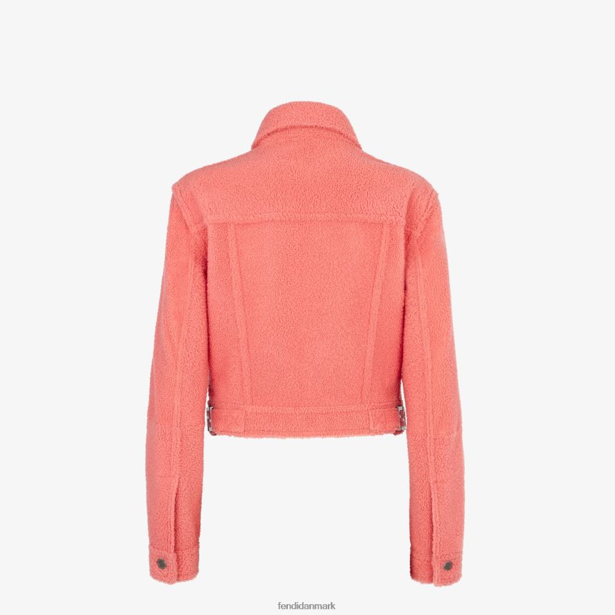 shearling jakke Kvinder Fendi beklædning lyserød A44V2D1088