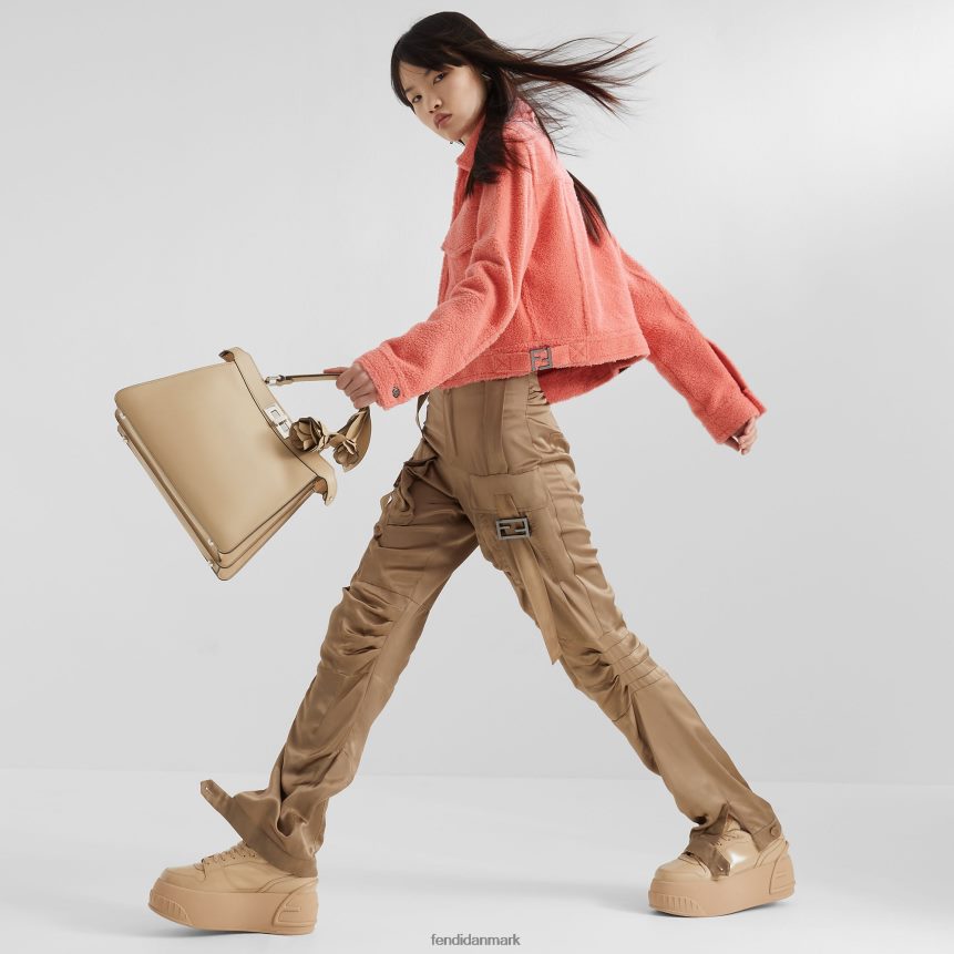 shearling jakke Kvinder Fendi beklædning lyserød A44V2D1088