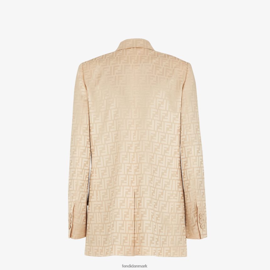 silke blazer Kvinder Fendi beklædning beige A44V2D967