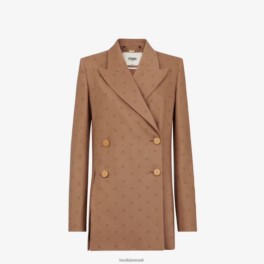 uld blazer Kvinder Fendi beklædning Brun A44V2D1129