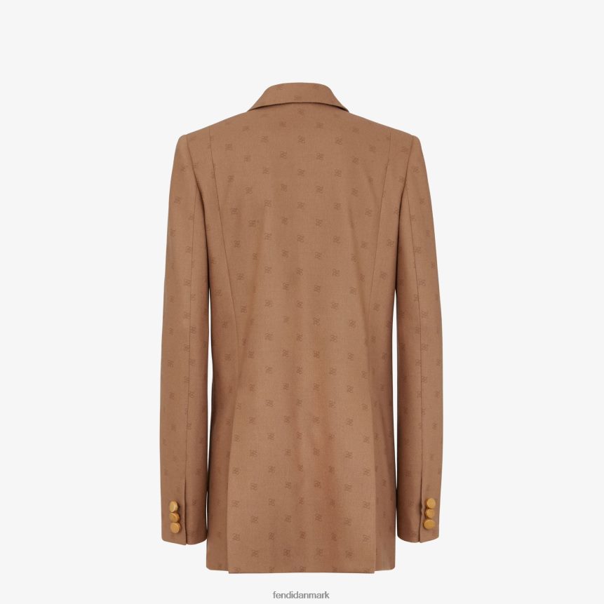 uld blazer Kvinder Fendi beklædning Brun A44V2D1129