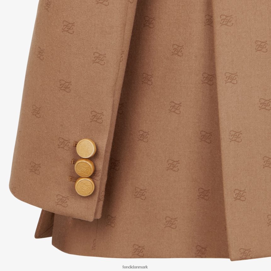 uld blazer Kvinder Fendi beklædning Brun A44V2D1129