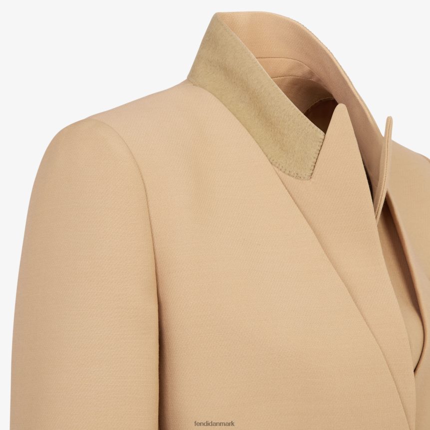 uld og silke bolero Kvinder Fendi beklædning beige A44V2D1085
