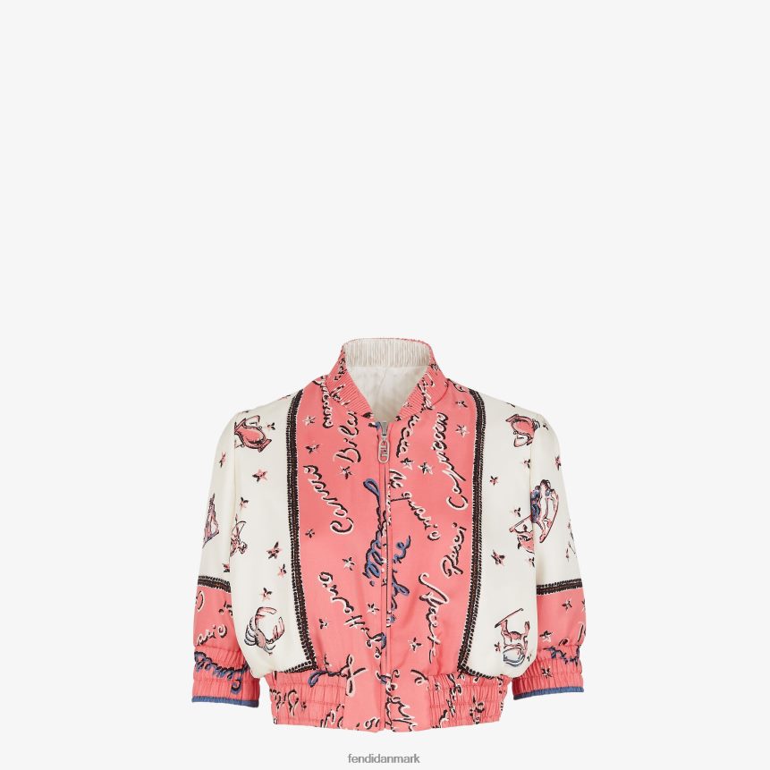 vendbar silke bomberjakke Kvinder Fendi beklædning flerfarvet A44V2D1041