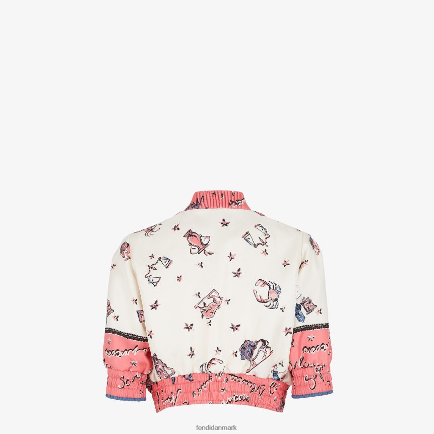 vendbar silke bomberjakke Kvinder Fendi beklædning flerfarvet A44V2D1041