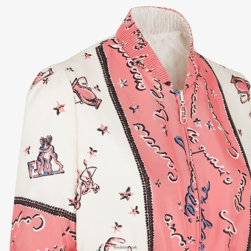 vendbar silke bomberjakke Kvinder Fendi beklædning flerfarvet A44V2D1041