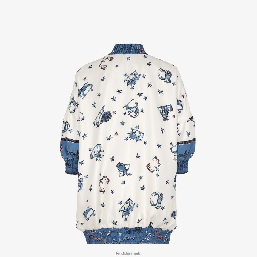 vendbar silke bomberjakke Kvinder Fendi beklædning flerfarvet A44V2D1043