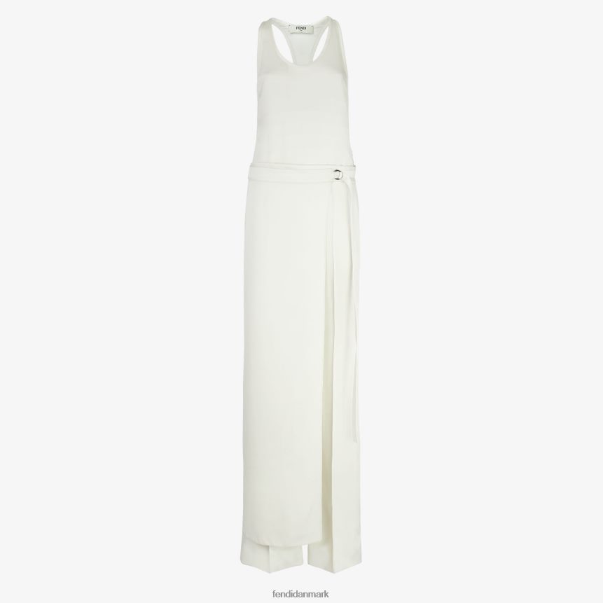 satin jumpsuit Kvinder Fendi beklædning hvid A44V2D1133