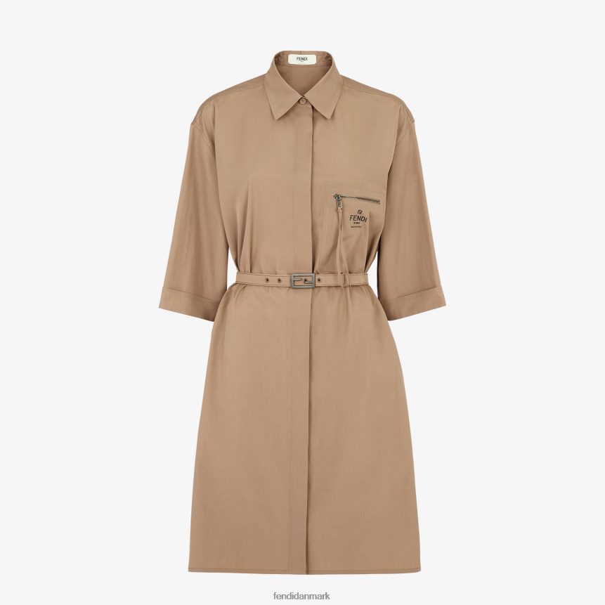 bomuldskjole Kvinder Fendi beklædning Brun A44V2D1069