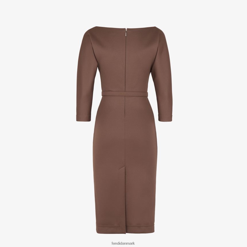 jersey kjole Kvinder Fendi beklædning Brun A44V2D1200