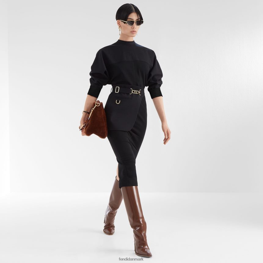 jersey kjole Kvinder Fendi beklædning sort A44V2D1212