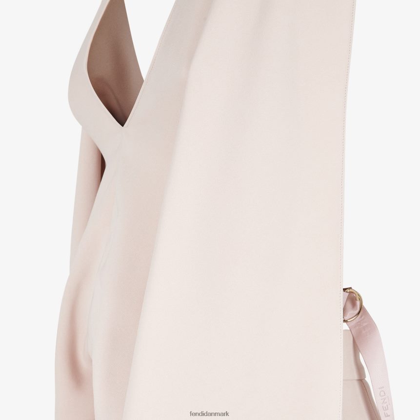 kjole lavet af bleg cady Kvinder Fendi beklædning lyserød A44V2D1004