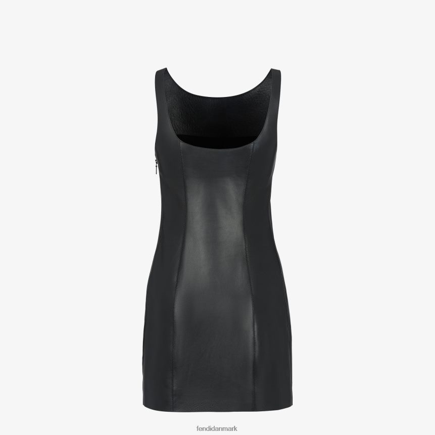 læder kjole Kvinder Fendi beklædning sort A44V2D943