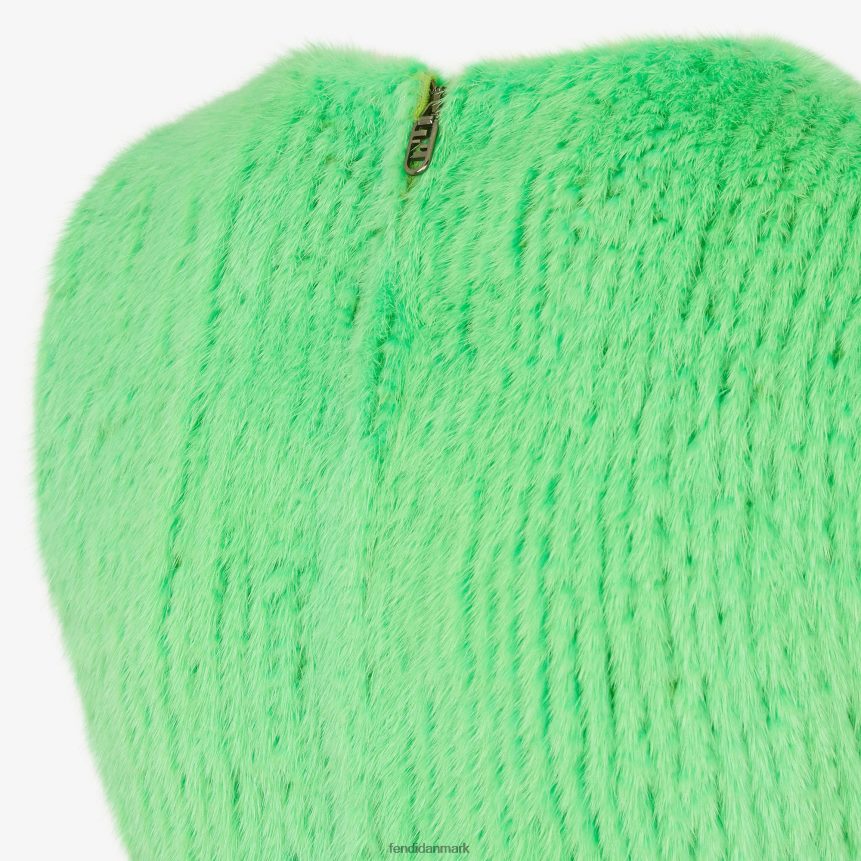 mink kjole Kvinder Fendi beklædning grøn A44V2D1108