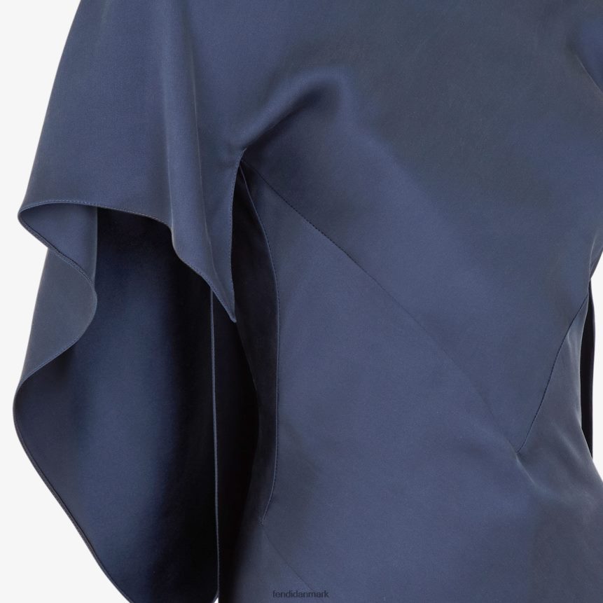 satin kjole Kvinder Fendi beklædning blå A44V2D1185