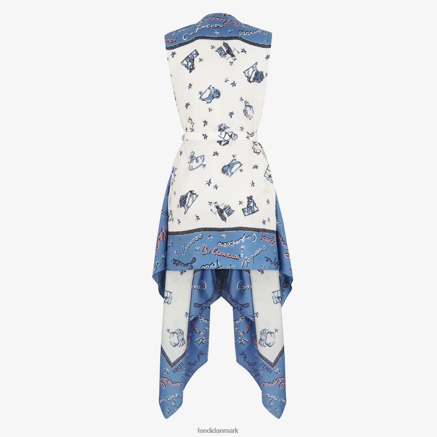 silkekjole Kvinder Fendi beklædning blå A44V2D1039