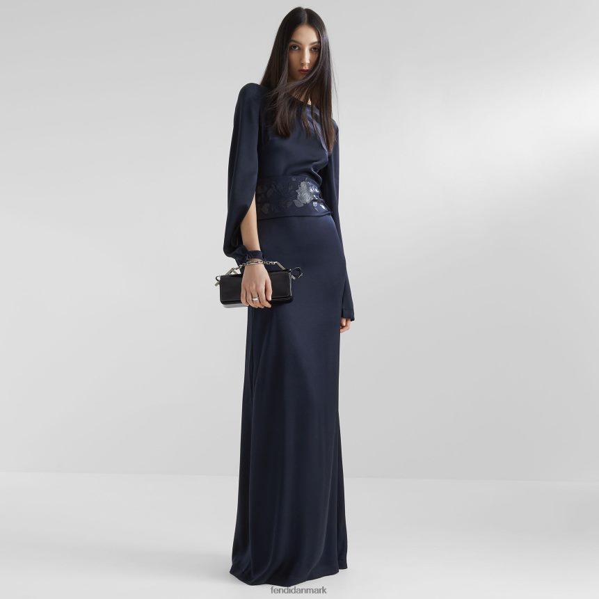 silkekjole Kvinder Fendi beklædning blå A44V2D1134
