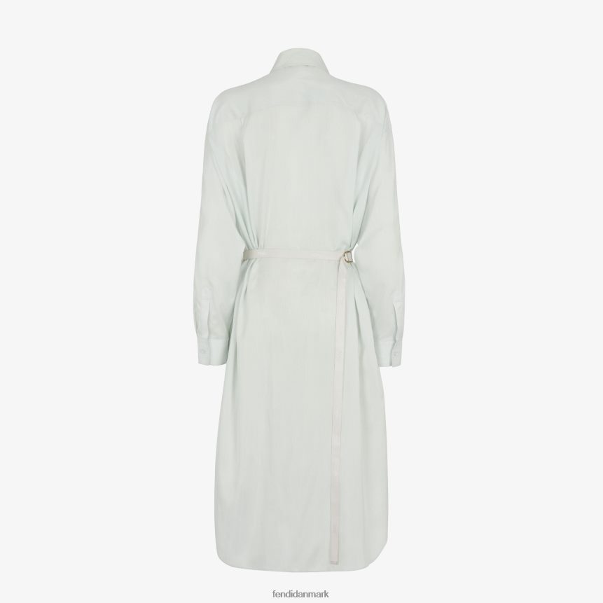 silkekjole Kvinder Fendi beklædning lyseblå A44V2D965