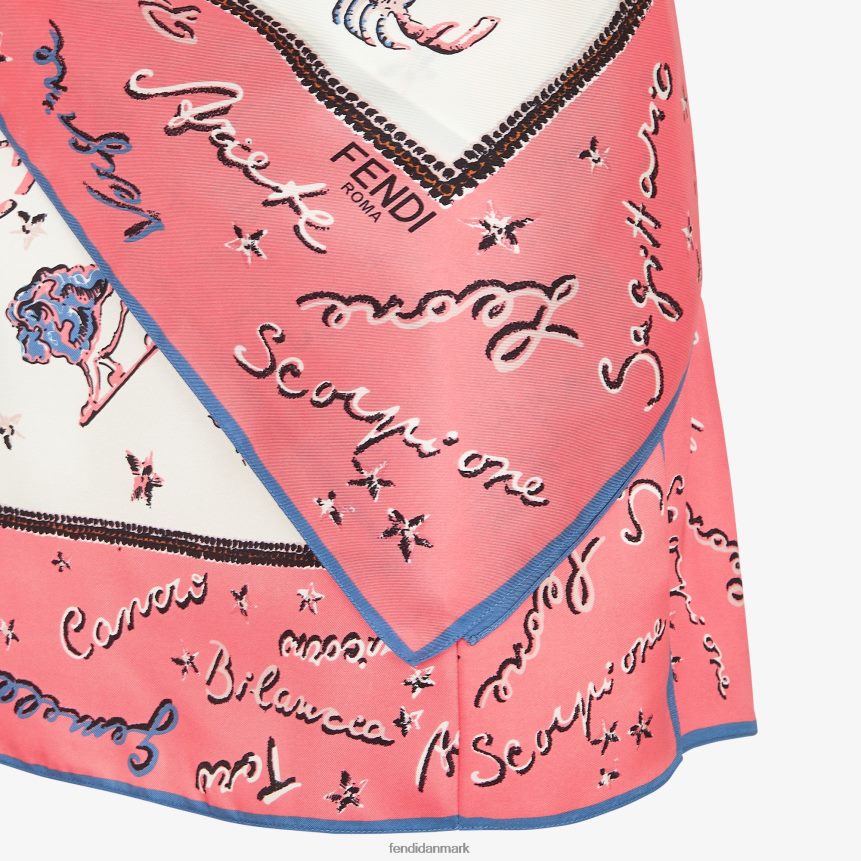 silkekjole Kvinder Fendi beklædning lyserød A44V2D985