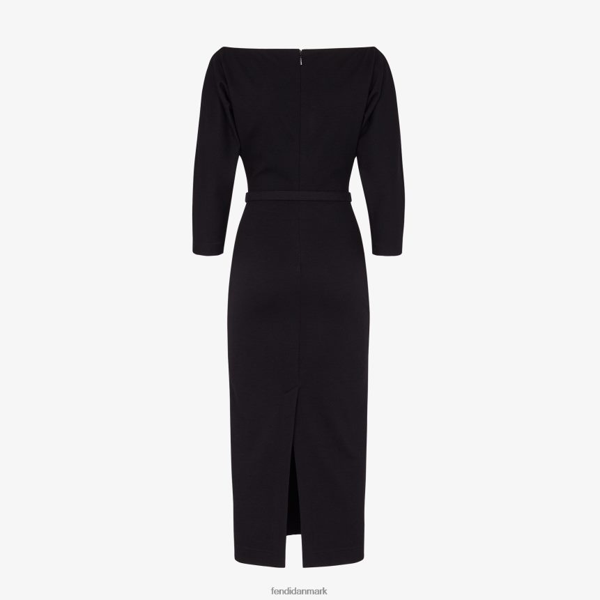 uld jersey kjole Kvinder Fendi beklædning sort A44V2D1072