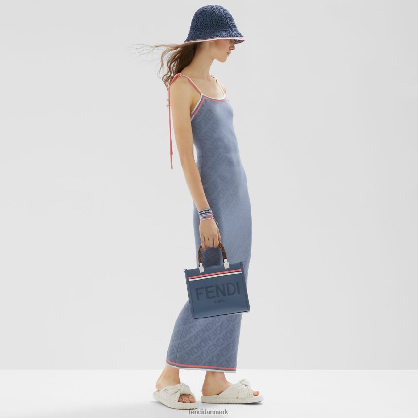 viskosekjole Kvinder Fendi beklædning blå A44V2D1018