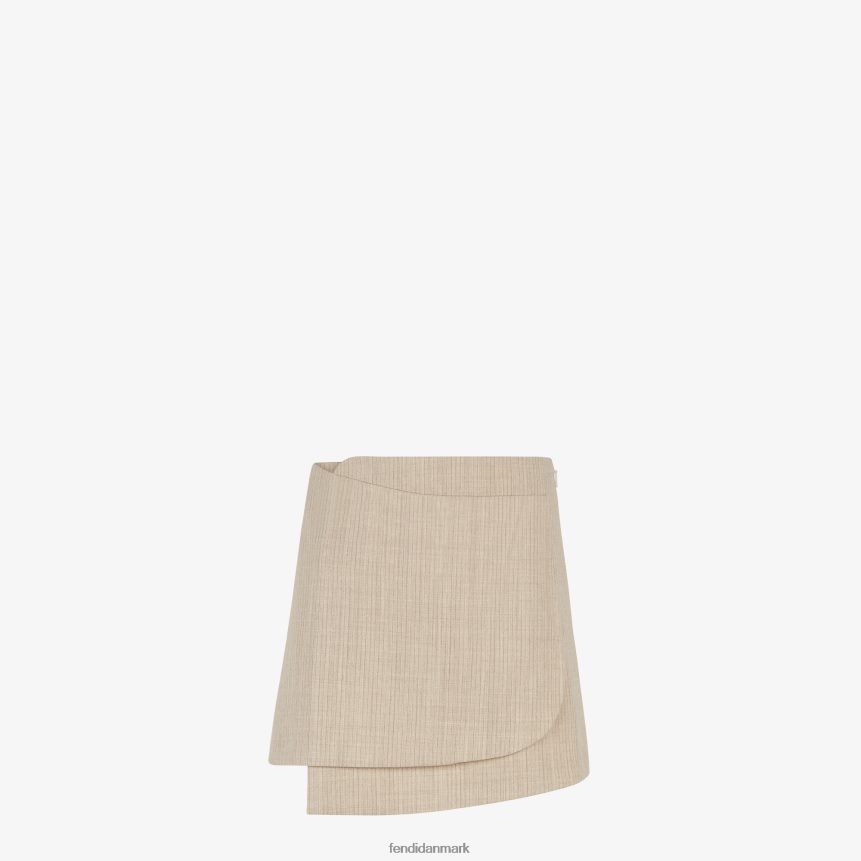 flannel nederdel Kvinder Fendi beklædning beige A44V2D951