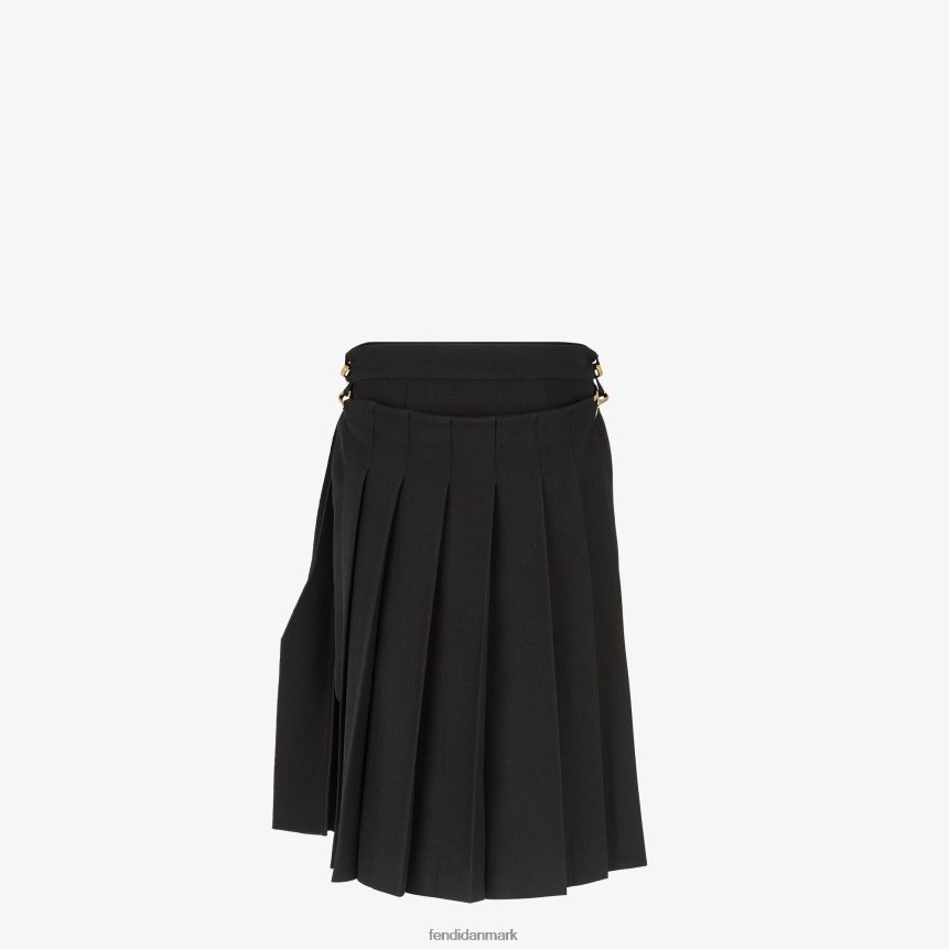 grain de poudre uldnederdel Kvinder Fendi beklædning sort A44V2D1002
