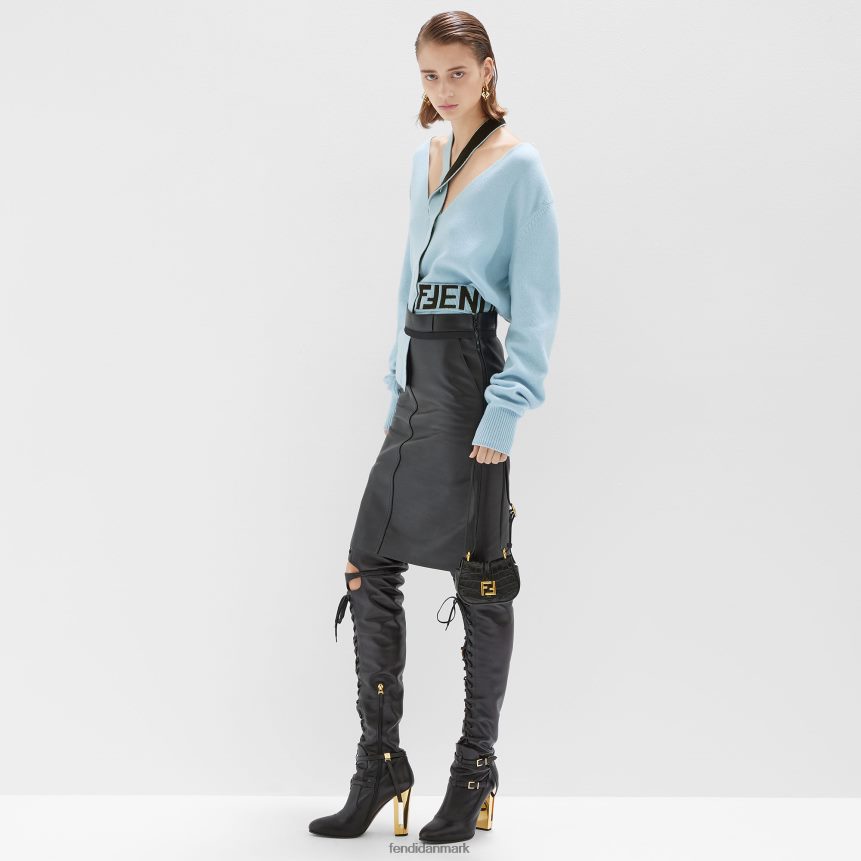 læder nederdel Kvinder Fendi beklædning sort A44V2D926