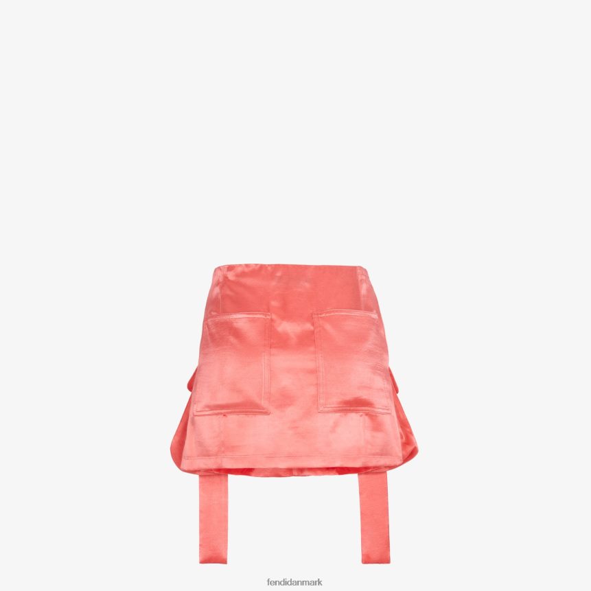 satin nederdel Kvinder Fendi beklædning lyserød A44V2D1026