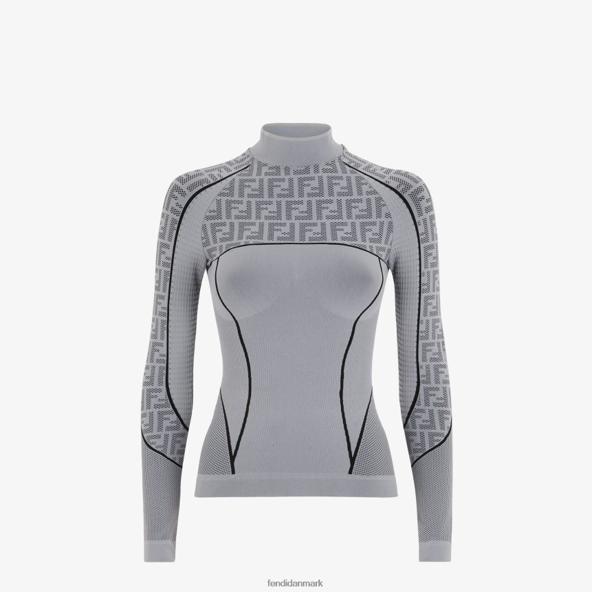 ff tech stof sweater Kvinder Fendi beklædning grå A44V2D1167