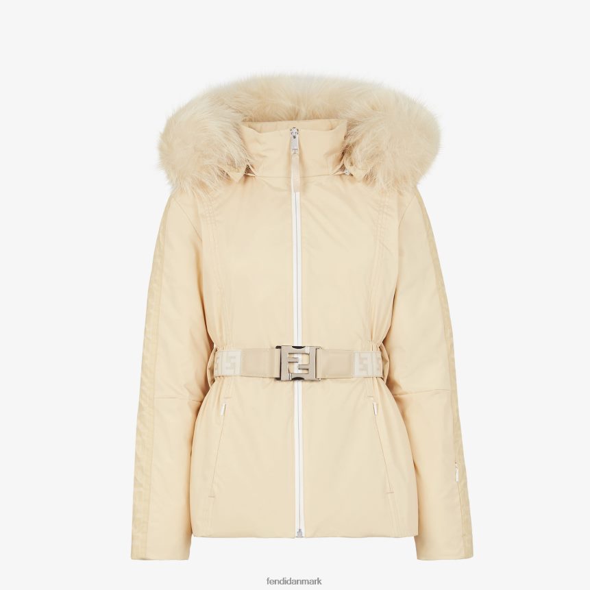 skijakke i nylon Kvinder Fendi beklædning hvid A44V2D1239