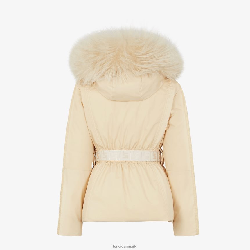 skijakke i nylon Kvinder Fendi beklædning hvid A44V2D1239