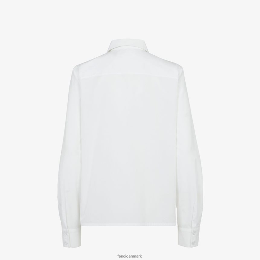 bomuldsskjorte Kvinder Fendi beklædning hvid A44V2D1127