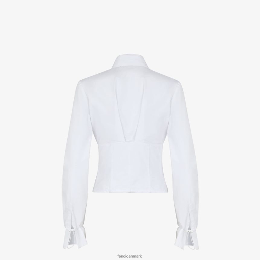 bomuldsskjorte Kvinder Fendi beklædning hvid A44V2D1228