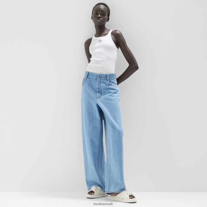 bomuldstop Kvinder Fendi beklædning hvid A44V2D928