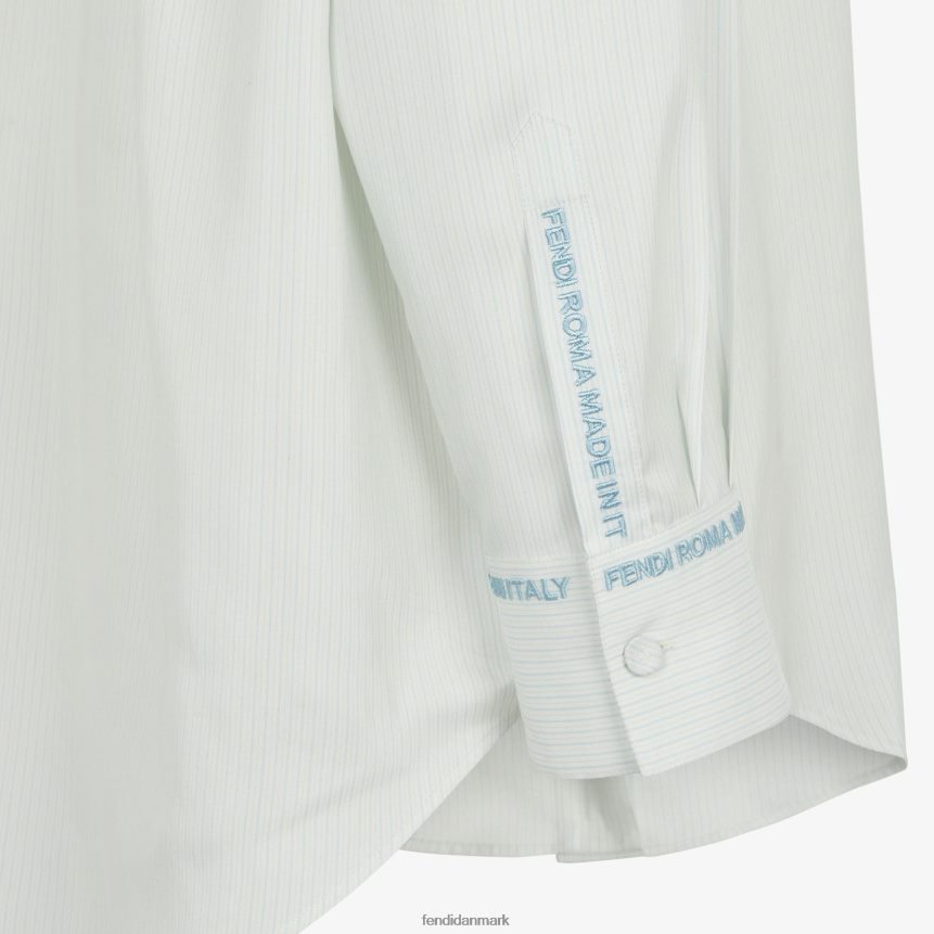 silke skjorte Kvinder Fendi beklædning lyseblå A44V2D979