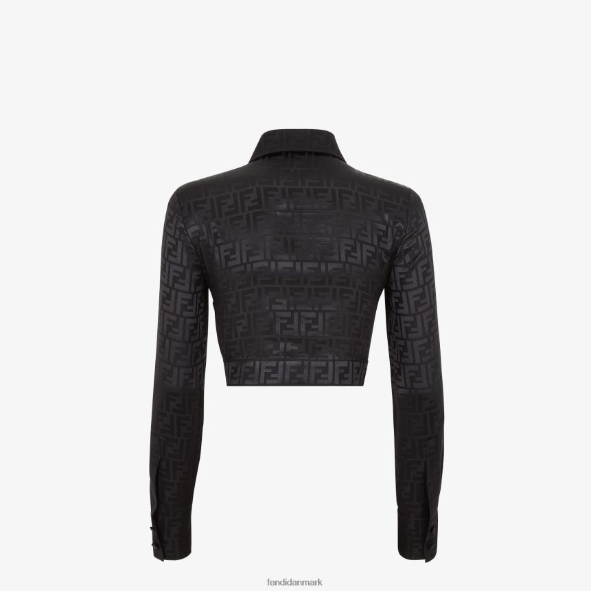 silke skjorte Kvinder Fendi beklædning sort A44V2D995