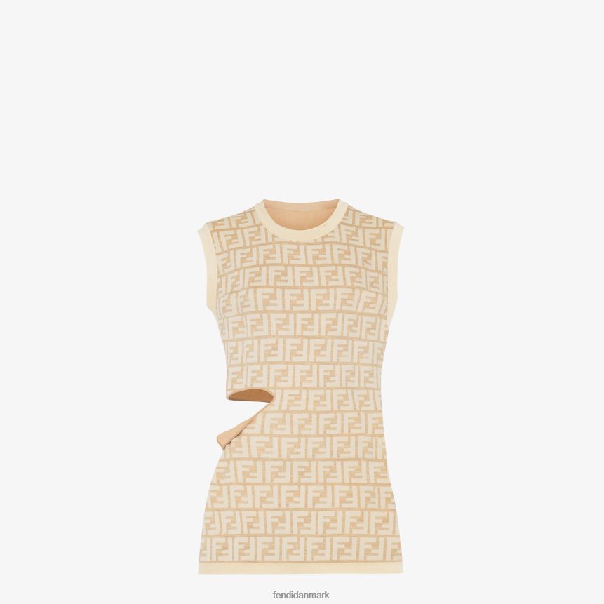 uld top Kvinder Fendi beklædning beige A44V2D1080