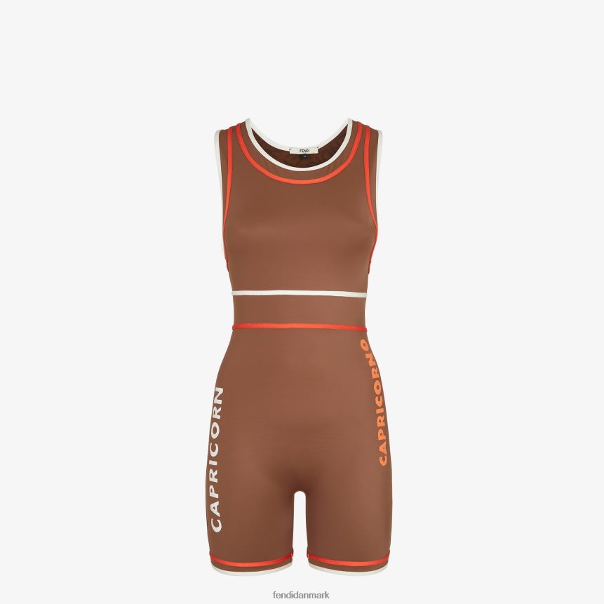 bodysuit i lycra Kvinder Fendi beklædning Brun A44V2D1056