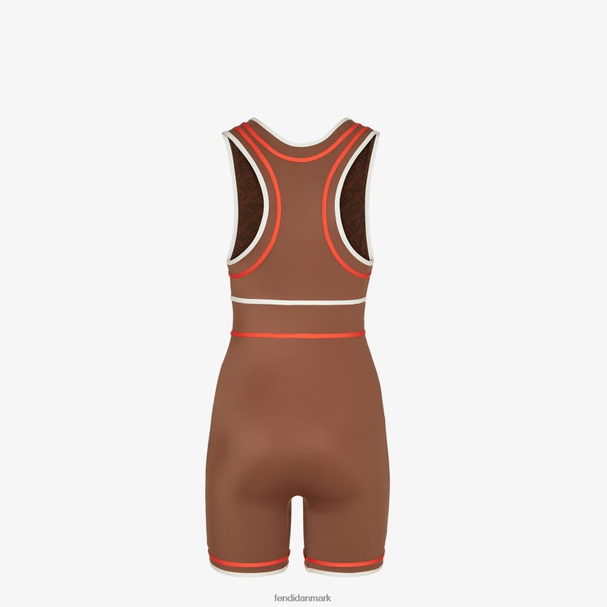 bodysuit i lycra Kvinder Fendi beklædning Brun A44V2D1056
