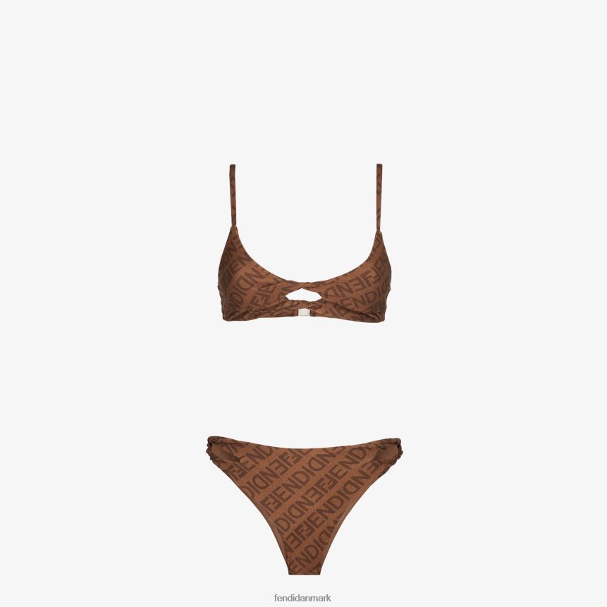lycra bikini Kvinder Fendi beklædning Brun A44V2D1057