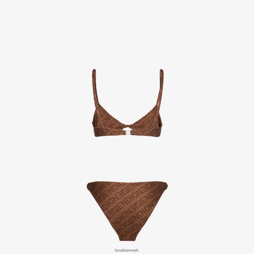 lycra bikini Kvinder Fendi beklædning Brun A44V2D1057