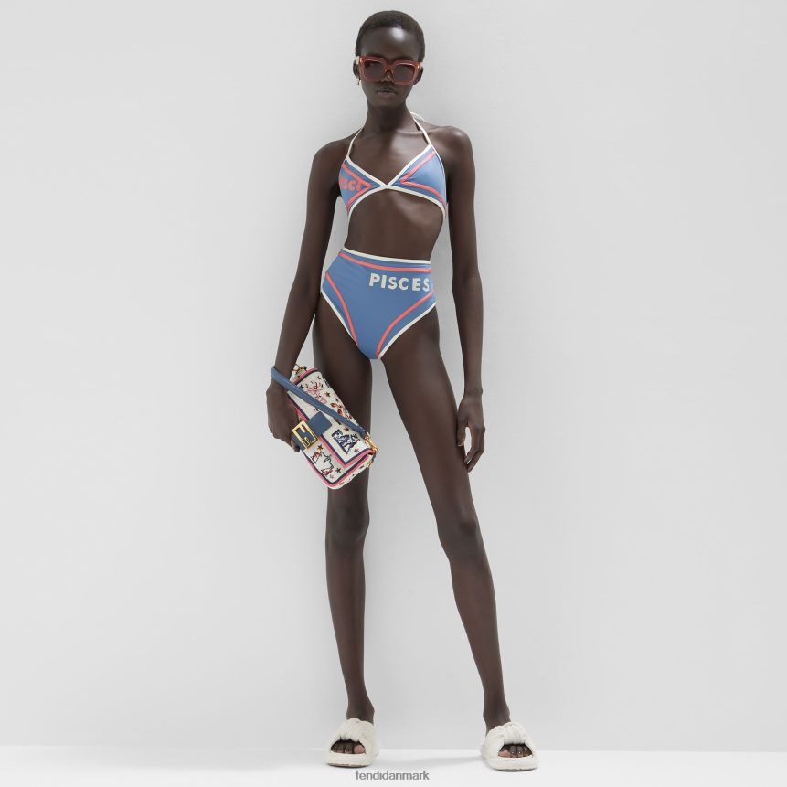 lycra bikini Kvinder Fendi beklædning blå A44V2D1024