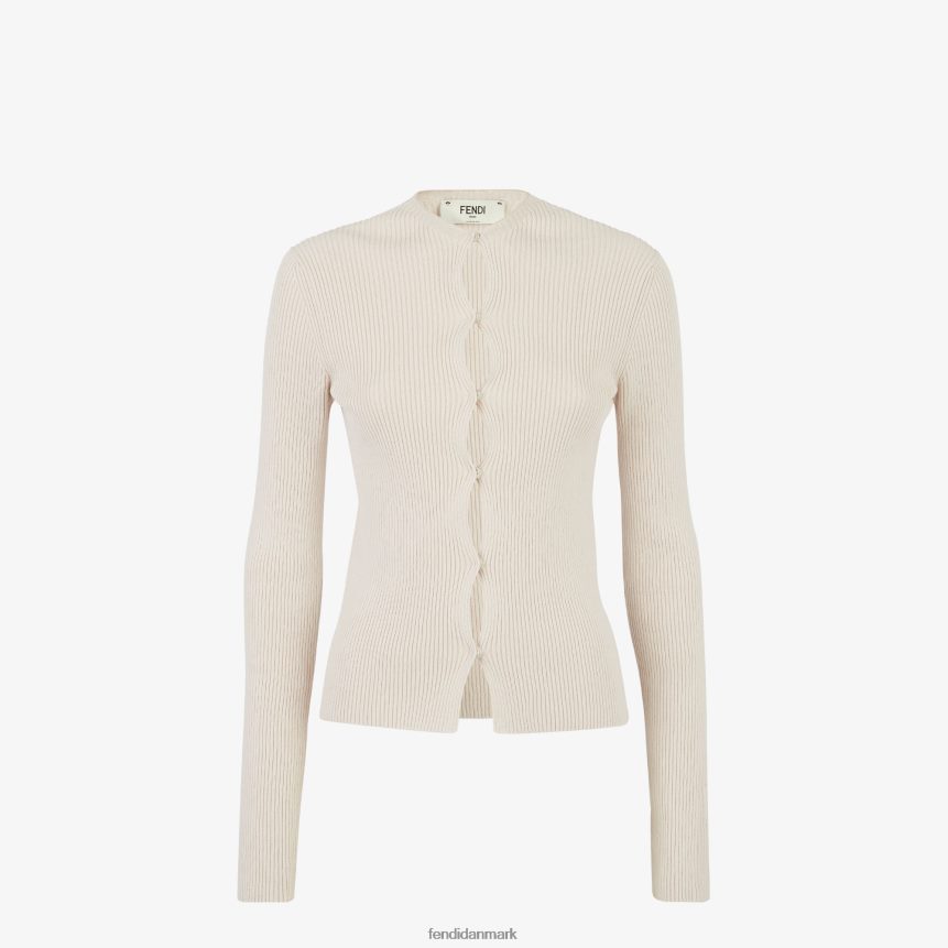 bomuld cardigan Kvinder Fendi beklædning beige A44V2D1064