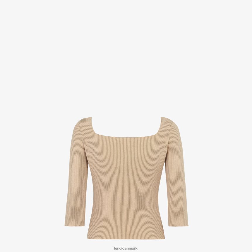 bomuldstrøje Kvinder Fendi beklædning beige A44V2D1115
