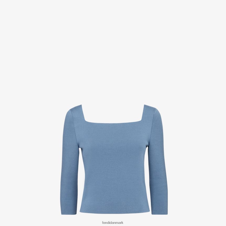 bomuldstrøje Kvinder Fendi beklædning blå A44V2D1147