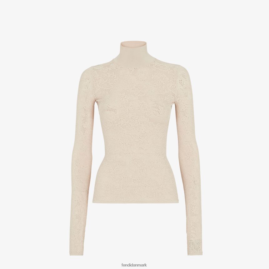 brodeviscose trøje Kvinder Fendi beklædning beige A44V2D962