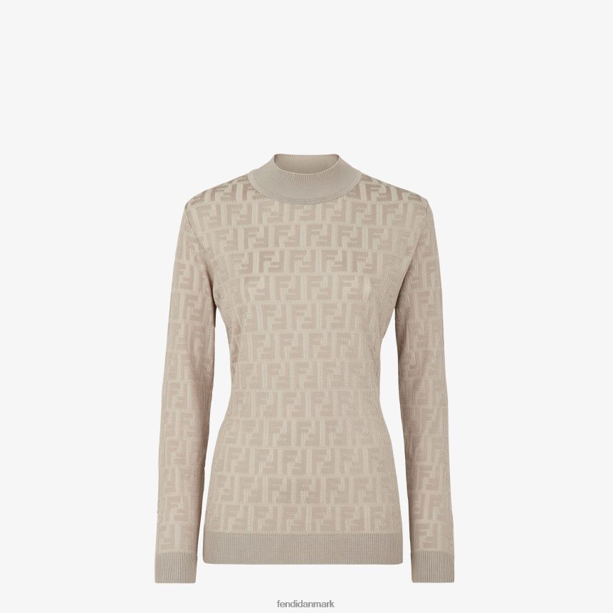 due stof sweater Kvinder Fendi beklædning beige A44V2D1192